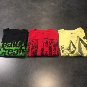 Volcom T-Shirt Bundle - Men’s Size Large